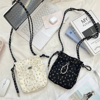 SaneShoppe - Women Handbags Female Drawstring Shoulder Bags Cute Mini Large Capacity Crossbody Bags for Women Portable Phone Purse