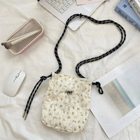 SaneShoppe - Women Handbags Female Drawstring Shoulder Bags Cute Mini Large Capacity Crossbody Bags for Women Portable Phone Purse