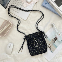 SaneShoppe - Women Handbags Female Drawstring Shoulder Bags Cute Mini Large Capacity Crossbody Bags for Women Portable Phone Purse