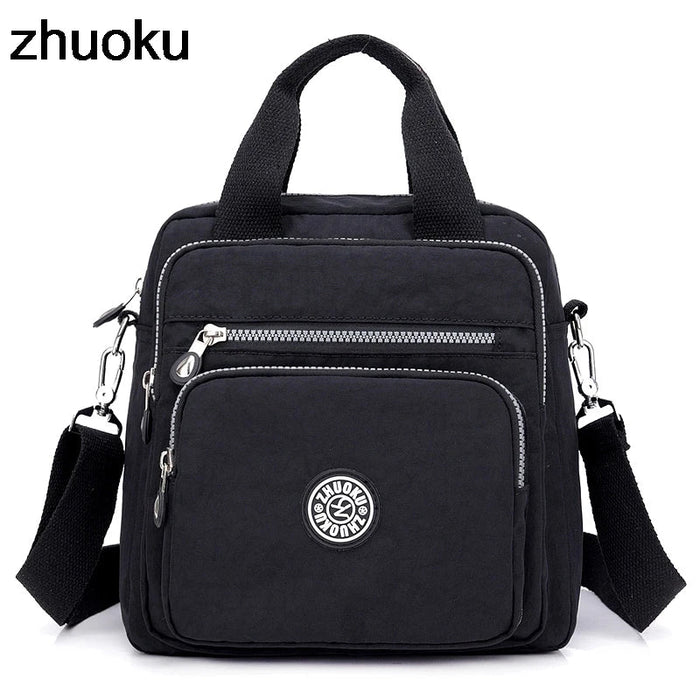 SaneShoppe - Women Messenger Bags Light Travel Handbag Waterproof Nylon Double Shoulder Bags Casual Quality Crossbody bag Lady Flap Tote