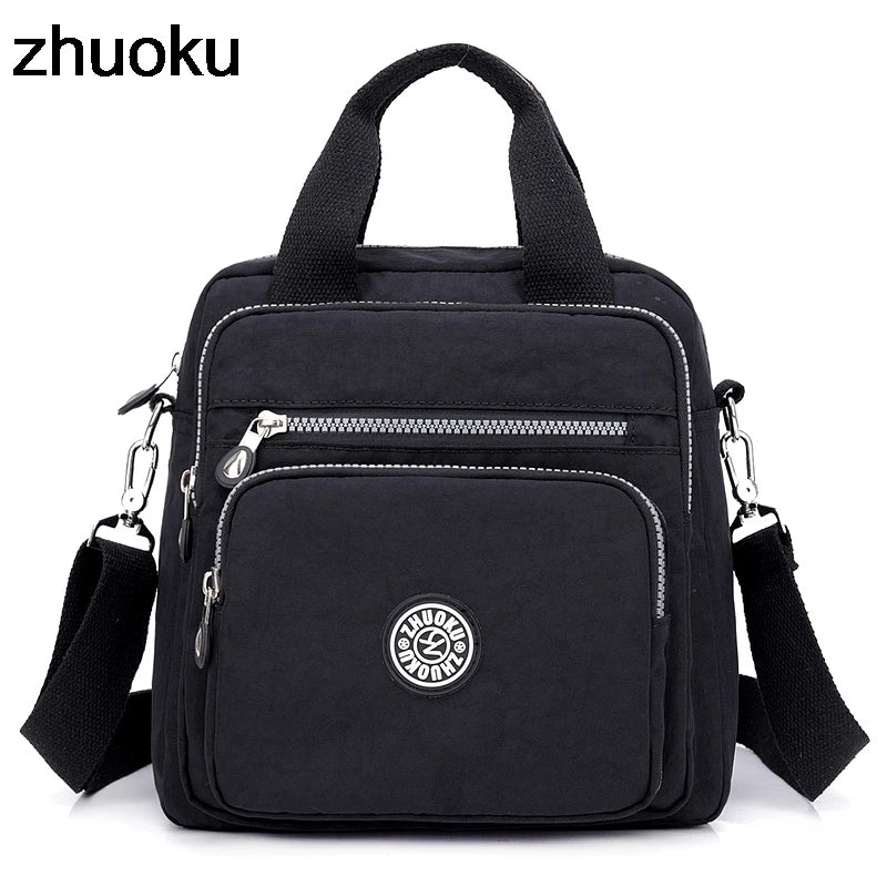 SaneShoppe - Women Messenger Bags Light Travel Handbag Waterproof Nylon Double Shoulder Bags Casual Quality Crossbody bag Lady Flap Tote