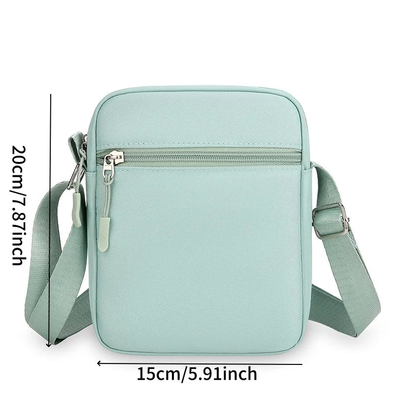 SaneShoppe - Women Mini Bag Crossbody Zipper Shoulder Bags Mobile Phone Purse Vertical Multifunctional Wallet Black Walking Crossbody Bags