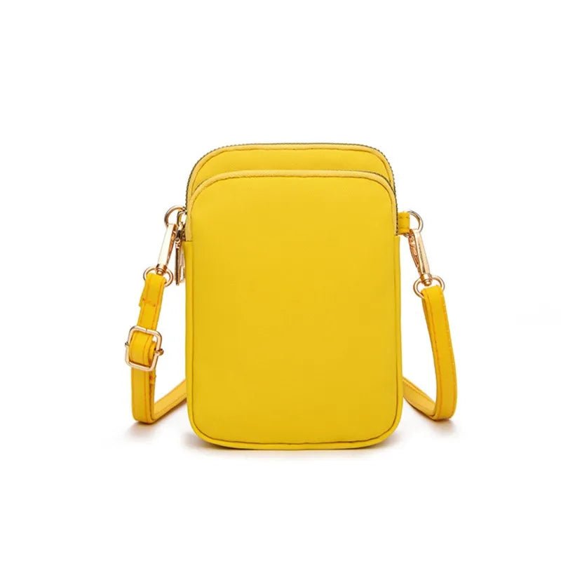 SaneShoppe - Women Mini Bag Crossbody Zipper Shoulder Bags Mobile Phone Purse Vertical Multifunctional Wallet Black Walking Crossbody Bags