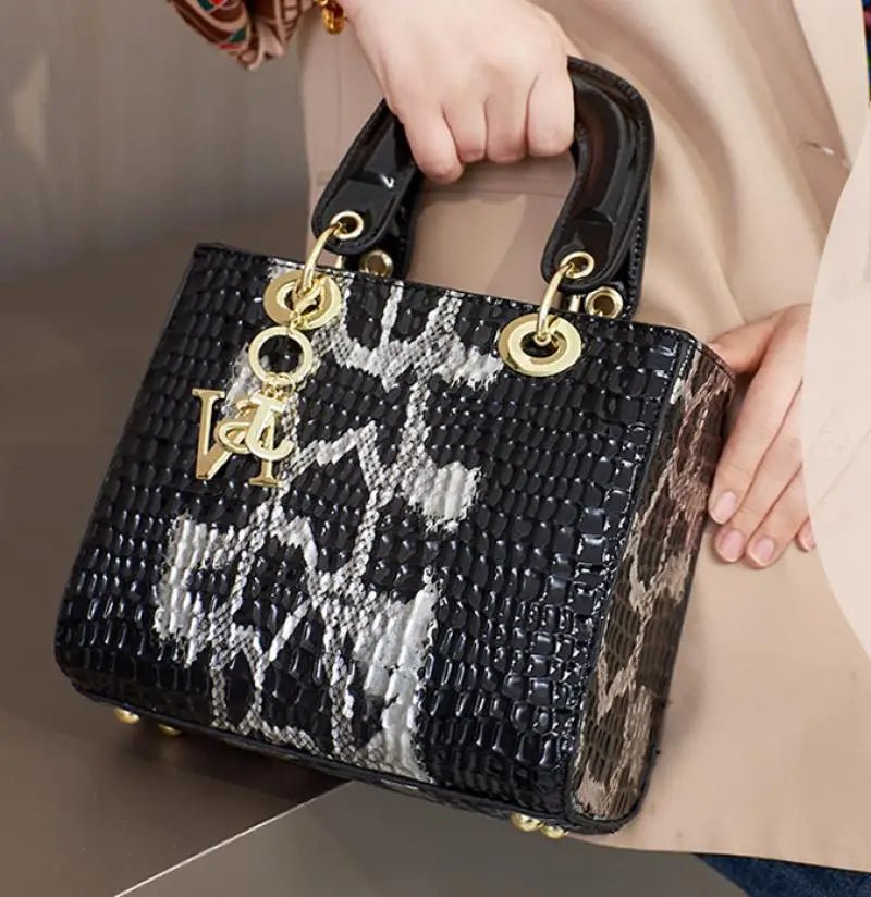 SaneShoppe - Women Shoulder Bag Luxury Designer Handbags For Women Bright Leather Messenger Crossbody Bags Top - handle Bags Trend Women's Bag