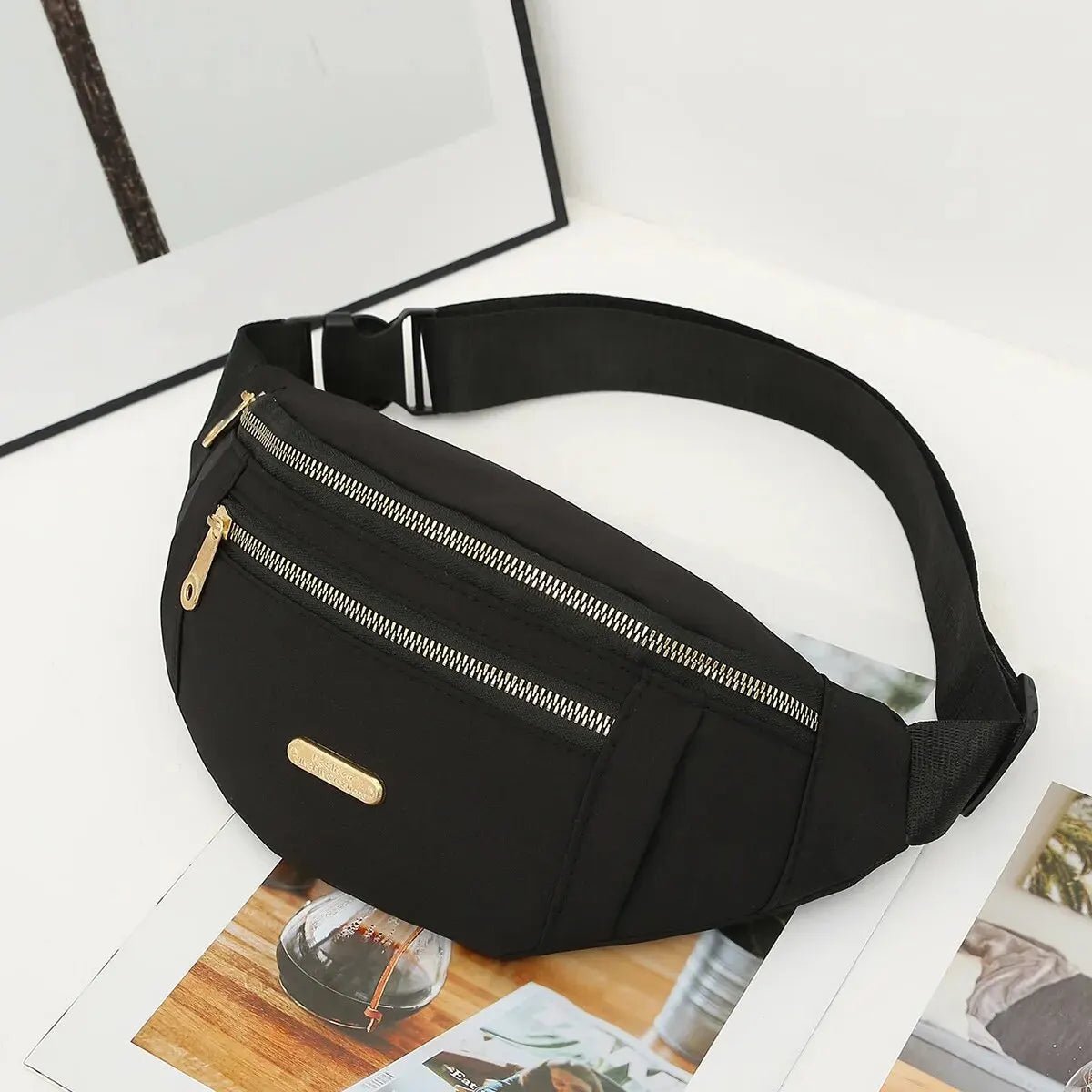 SaneShoppe - Women Sports Waist Bag Multi - Layer Fanny Pack Phone Essentials during Outdoor Activities Crossbody Purse Sports Chest Bag