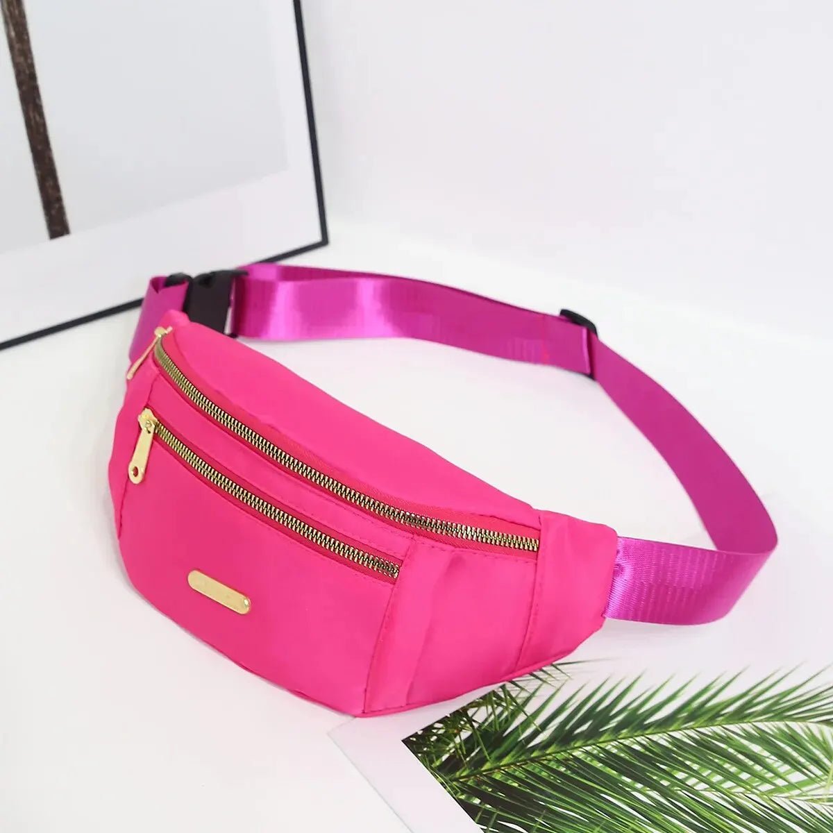 SaneShoppe - Women Sports Waist Bag Multi - Layer Fanny Pack Phone Essentials during Outdoor Activities Crossbody Purse Sports Chest Bag