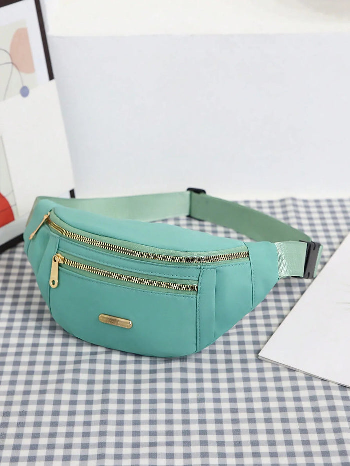 SaneShoppe - Women Sports Waist Bag Multi - Layer Fanny Pack Phone Essentials during Outdoor Activities Crossbody Purse Sports Chest Bag