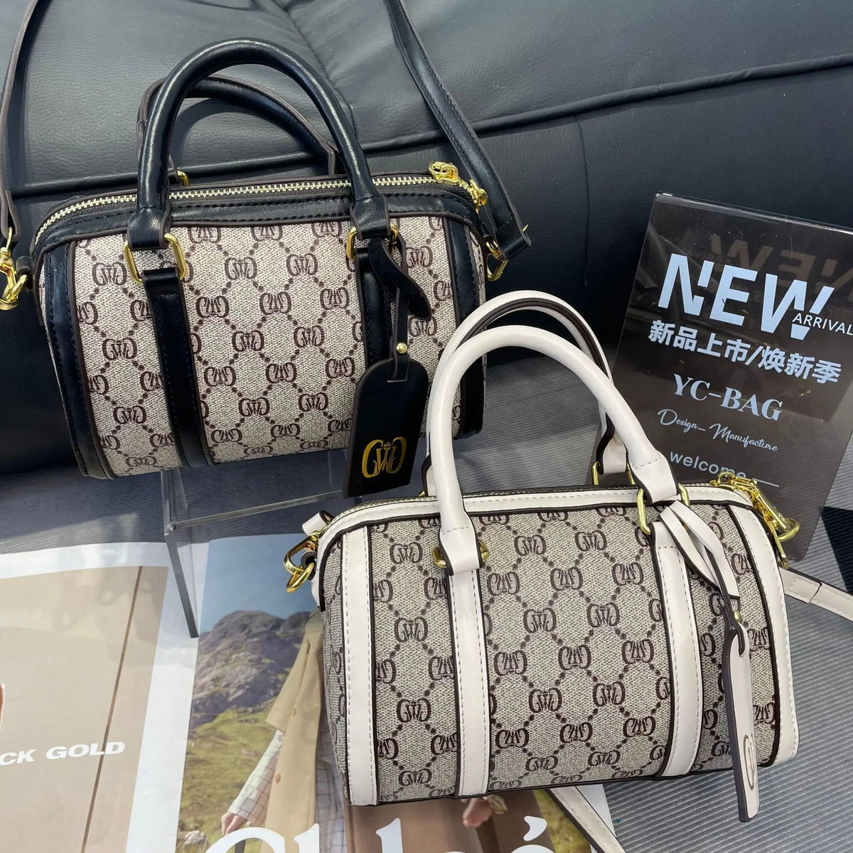 SaneShoppe - Women's 2025 Trendy Boston Bag Luxury Pillow Design Top Handle Tote Shoulder Crossbody Purse Structured Handbag