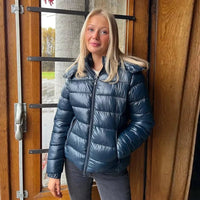 SaneShoppe - Women's Burgundy Padded New Coats Hooded Zipper Jackets Winter Warm Outerwear Slim Fashion Tops Demi - Season Jacket Woman Clothes