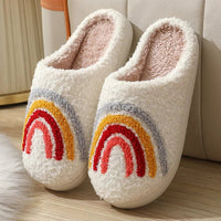 SaneShoppe - Women's Cartoon Slippers Winter Female Home Fluffy Shoes Indoor Plush Cute Red Love Flip - flops Warm Bedroom Slides Wholesale