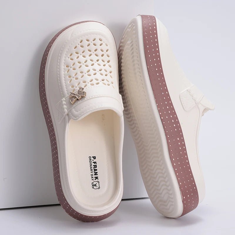 SaneShoppe - Women's Cave Shoes New Flat Slippers Beach Slippers Thick Soles Clogs Casual Slippers for Women Men