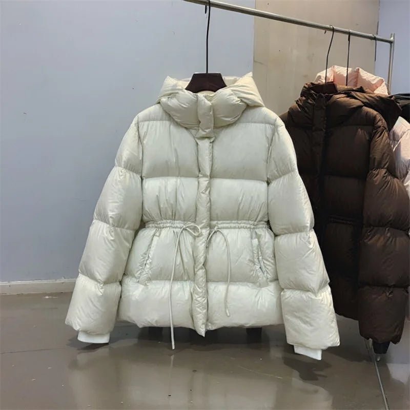 SaneShoppe - Women's Jacket 2025 New Winter Parkas Female Down Cotton Overcoat Hooded Casual Thick Warm Padded Short Coat Ladies Outwear Tops