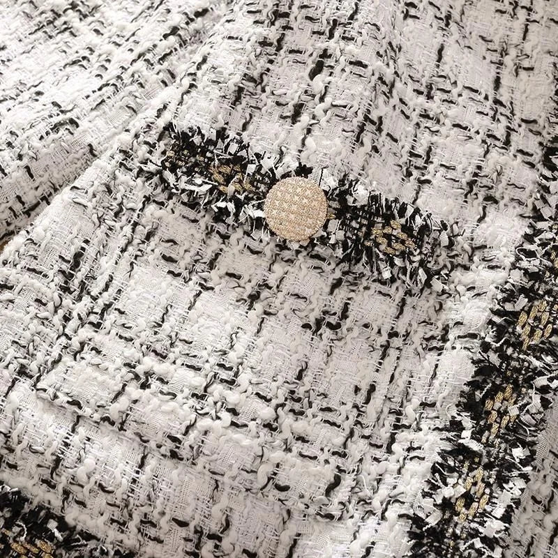 SaneShoppe - Women's Jackets Women's Jacket Spring new Trendy Ladies Short Joker Temperament Small Fragrant Tweed Coat Tweed Coat Cardigan