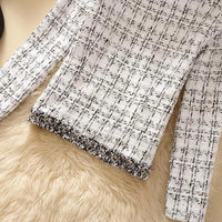 SaneShoppe - Women's Jackets Women's Jacket Spring new Trendy Ladies Short Joker Temperament Small Fragrant Tweed Coat Tweed Coat Cardigan