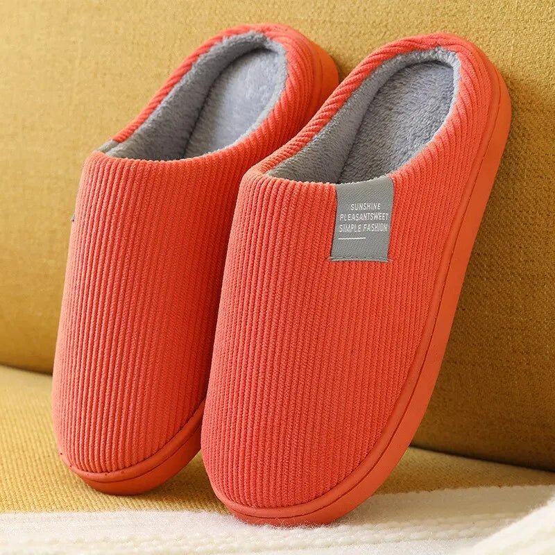 SaneShoppe - Women's Men's Thick Soft Bottom Home Slippers Household Plush Slippers Anti - slip Thermal Slippers Indoor Winter