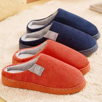 SaneShoppe - Women's Men's Thick Soft Bottom Home Slippers Household Plush Slippers Anti - slip Thermal Slippers Indoor Winter