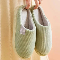 SaneShoppe - Women's Men's Thick Soft Bottom Home Slippers Household Plush Slippers Anti - slip Thermal Slippers Indoor Winter