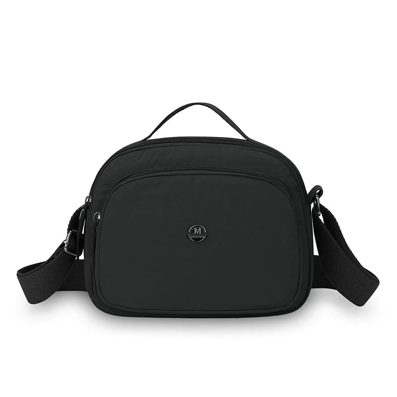 SaneShoppe - Women's Messenger Bag Large Capacity Crossbody Shoulder Bag Durable Waterproof Handbag for Work Travel School Black