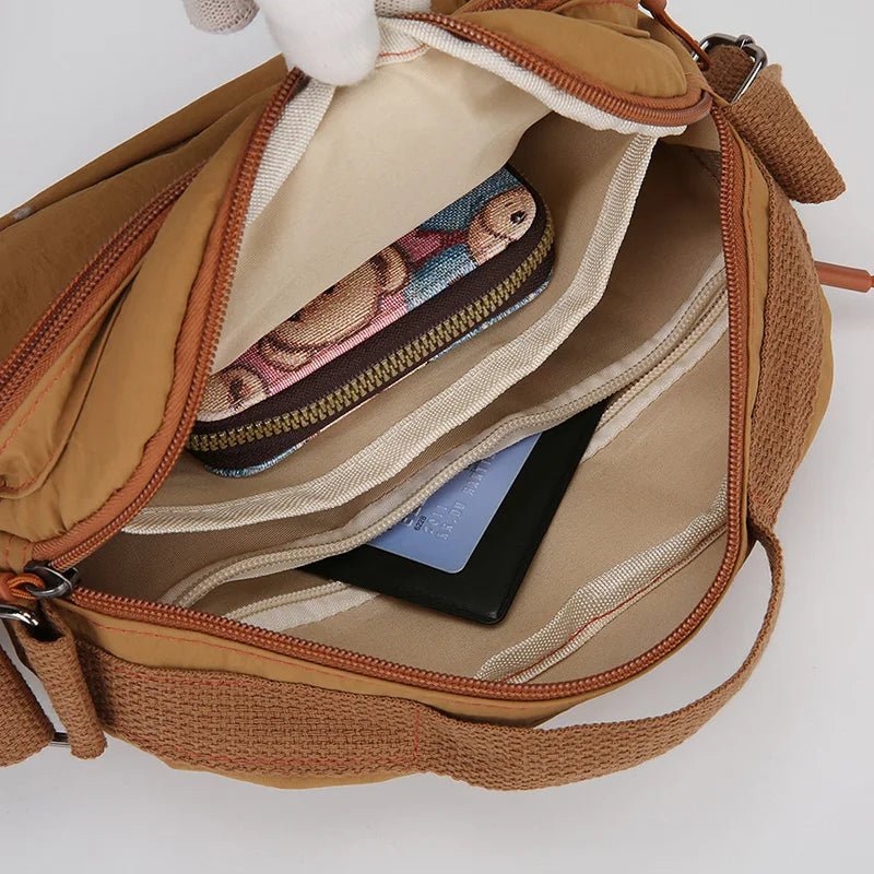 SaneShoppe - Women's Messenger Bag Large Capacity Crossbody Shoulder Bag Durable Waterproof Handbag for Work Travel School Black