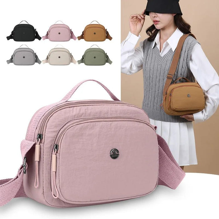 SaneShoppe - Women's Messenger Bag Large Capacity Crossbody Shoulder Bag Durable Waterproof Handbag for Work Travel School Black