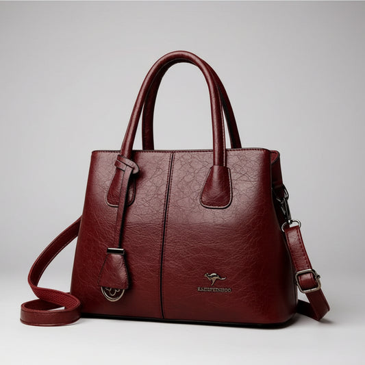 SaneShoppe - Women's PU Leather Handbags Ladies Large Tote Bag Female Square Shoulder Bags Bolsas Femininas Sac Fashion Crossbody Bags Purse