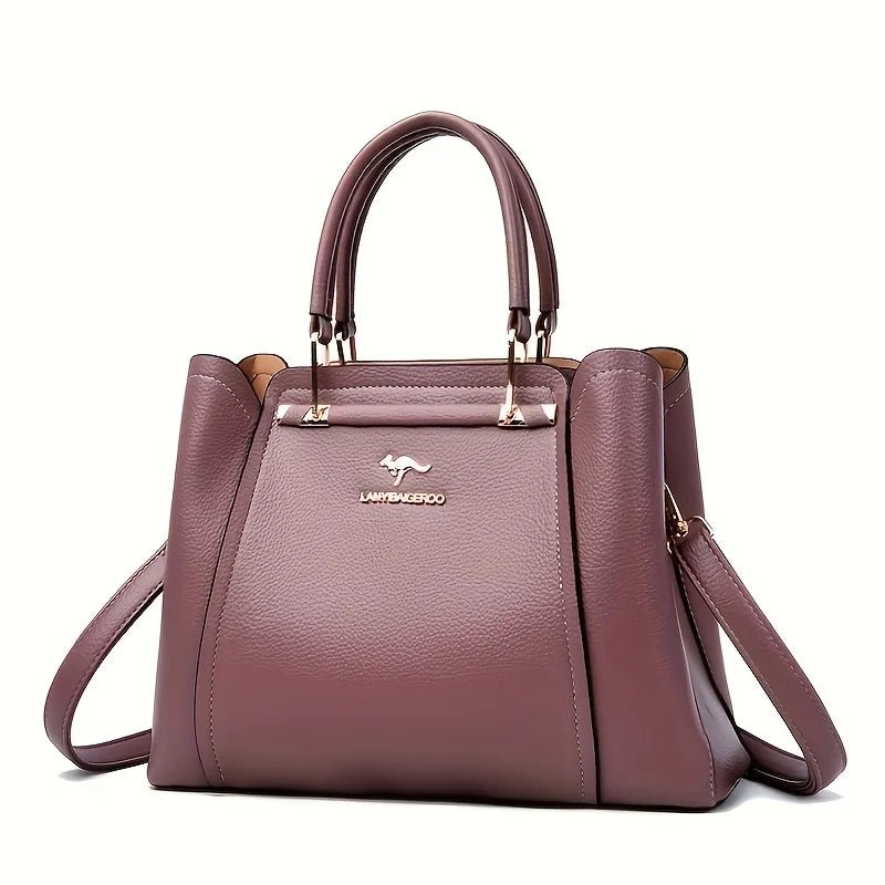 SaneShoppe - Women's shoulder bag 2025 new model tote middle - aged handbag versatile, grand, fashionable, imitation leather cross - body bag