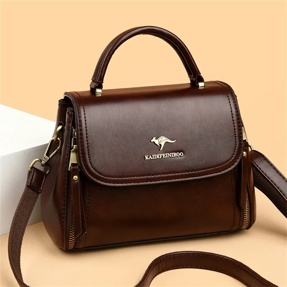 SaneShoppe - Women's Soft Leather Top - Handle Bags Luxury Design Shoulder Messenger Bags High Quality Handbags and Purses Commuting Sac a Main