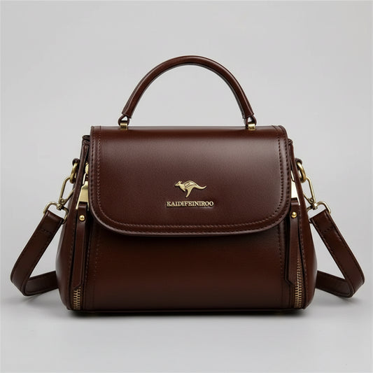 SaneShoppe - Women's Soft Leather Top - Handle Bags Luxury Design Shoulder Messenger Bags High Quality Handbags and Purses Commuting Sac a Main