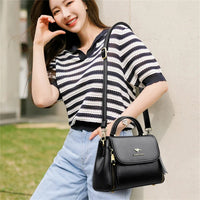 SaneShoppe - Women's Soft Leather Top - Handle Bags Luxury Design Shoulder Messenger Bags High Quality Handbags and Purses Commuting Sac a Main