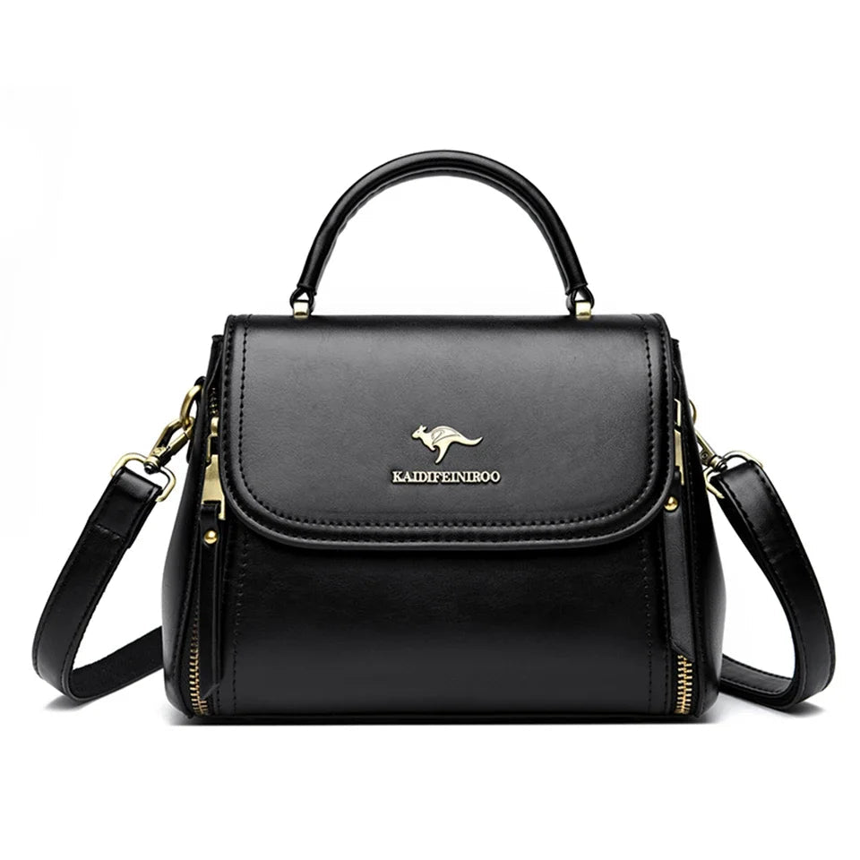 SaneShoppe - Women's Soft Leather Top - Handle Bags Luxury Design Shoulder Messenger Bags High Quality Handbags and Purses Commuting Sac a Main