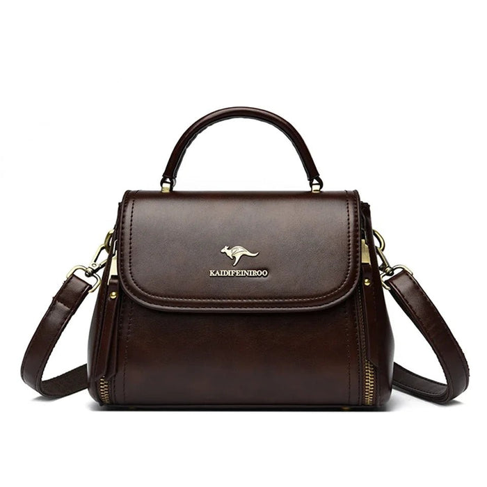 SaneShoppe - Women's Soft Leather Top - Handle Bags Luxury Design Shoulder Messenger Bags High Quality Handbags and Purses Commuting Sac a Main