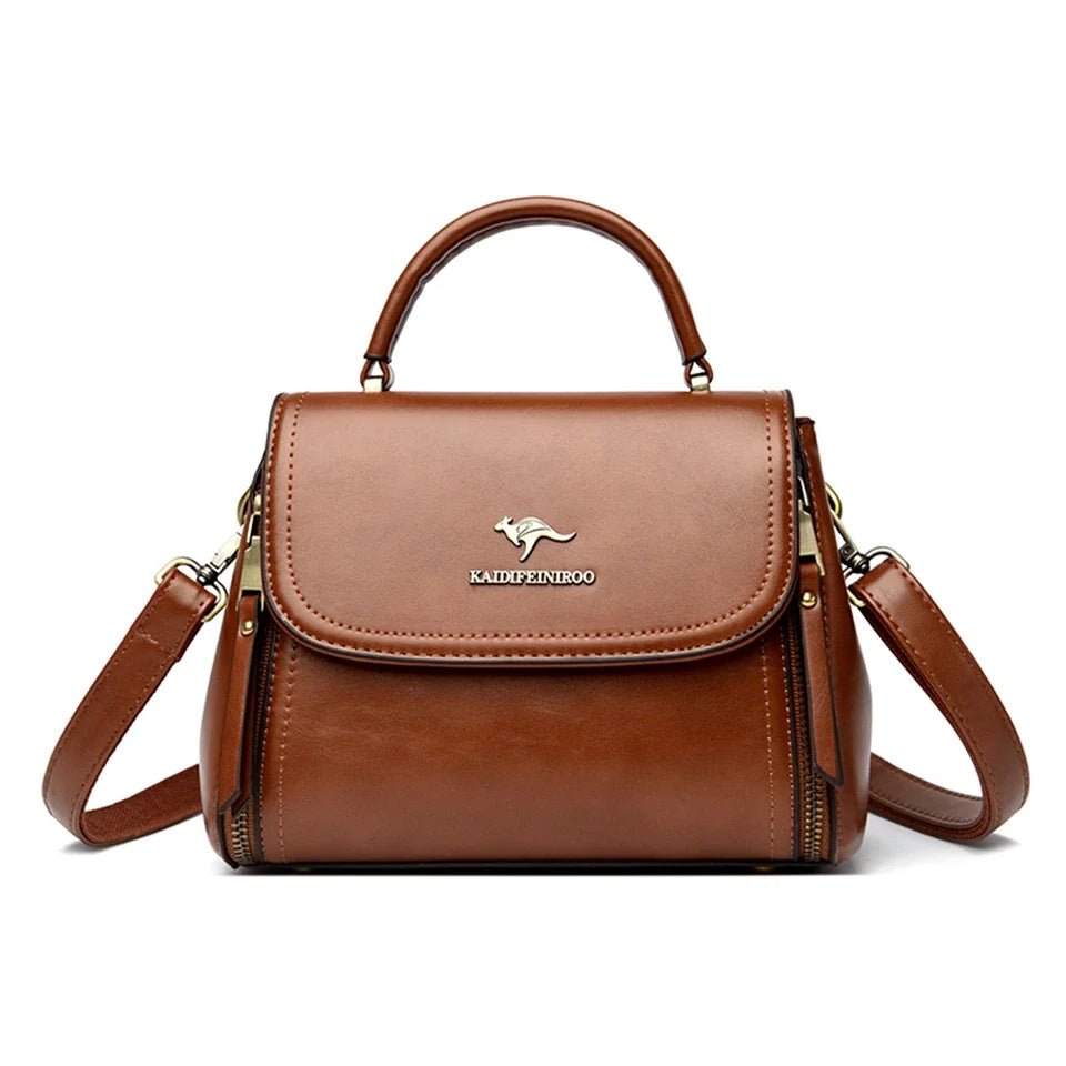 SaneShoppe - Women's Soft Leather Top - Handle Bags Luxury Design Shoulder Messenger Bags High Quality Handbags and Purses Commuting Sac a Main