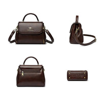 SaneShoppe - Women's Soft Leather Top - Handle Bags Luxury Design Shoulder Messenger Bags High Quality Handbags and Purses Commuting Sac a Main