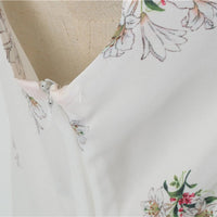 SaneShoppe - Women's Vintage Cocktail Long Dresses Retro Floral Print Sleeveless Swing Party Dresses For Women Tea Party Dresses For Women