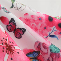 SaneShoppe - Women's Vintage Cocktail Long Dresses Retro Floral Print Sleeveless Swing Party Dresses For Women Tea Party Dresses For Women