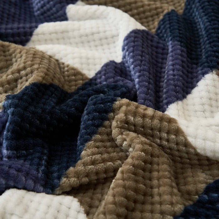 SaneShoppe - WOSTAR Chenille Yarn Knitted Thermal Blanket Warm Winter Crochet Handmade Knit Throw Bedspread Cozy Bed Cover Extra Large Size