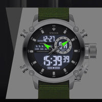 SaneShoppe-WWOOR Men's Luxury Business Digital Quartz Watch Sports Waterproof