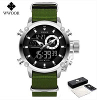 SaneShoppe-WWOOR Men's Luxury Business Digital Quartz Watch Sports Waterproof