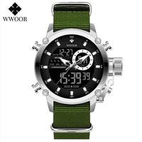 SaneShoppe-WWOOR Men's Luxury Business Digital Quartz Watch Sports Waterproof