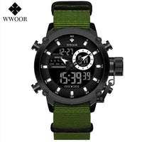 SaneShoppe-WWOOR Men's Luxury Business Digital Quartz Watch Sports Waterproof