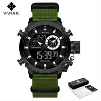 SaneShoppe-WWOOR Men's Luxury Business Digital Quartz Watch Sports Waterproof