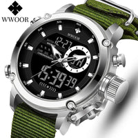 SaneShoppe-WWOOR Men's Luxury Business Digital Quartz Watch Sports Waterproof