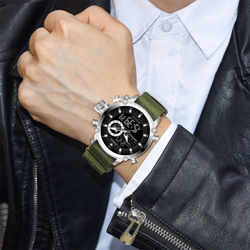 SaneShoppe-WWOOR Men's Luxury Business Digital Quartz Watch Sports Waterproof