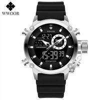 SaneShoppe-WWOOR Men's Luxury Business Digital Quartz Watch Sports Waterproof