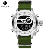SaneShoppe-WWOOR Men's Luxury Business Digital Quartz Watch Sports Waterproof