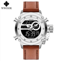 SaneShoppe-WWOOR Men's Luxury Business Digital Quartz Watch Sports Waterproof