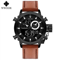 SaneShoppe-WWOOR Men's Luxury Business Digital Quartz Watch Sports Waterproof