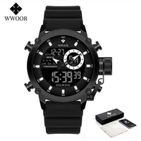 SaneShoppe-WWOOR Men's Luxury Business Digital Quartz Watch Sports Waterproof