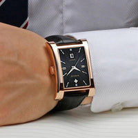 SaneShoppe-Wwoor Men's Waterproof Business Watch Leather Wristwatches