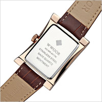 SaneShoppe-Wwoor Men's Waterproof Business Watch Leather Wristwatches